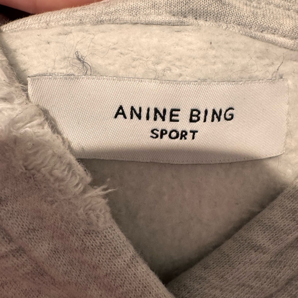 Auth.💙 ANINE Bing RARE Tyler Crewneck in “Heather Gray” Size Large 🩶💙 - Picture 8 of 14